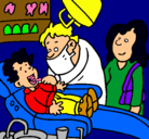 Dibujo Niño en el dentista pintado por xai-cr7