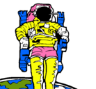 Dibujo Astronauta pintado por carmren