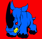 Dibujo Rinoceronte II pintado por alandejesus