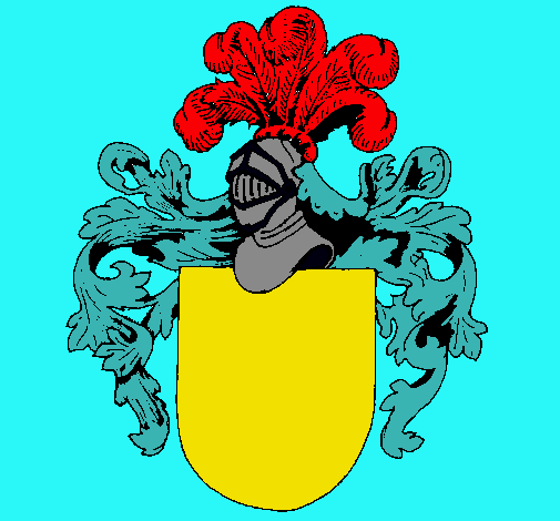 Escudo de armas y casco