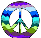 Dibujo Símbolo de la paz pintado por etefiii