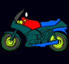 Dibujo Motocicleta pintado por Roman