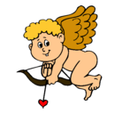 Dibujo Cupido pintado por itatami