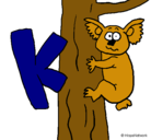 Dibujo Koala pintado por prisci