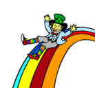 Dibujo Duende en el arco iris pintado por ady