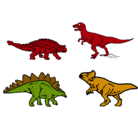 Dibujo Dinosaurios de tierra pintado por erik