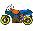 Dibujo Motocicleta pintado por Platanos.