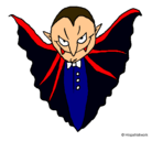 Dibujo Vampiro terrorífico pintado por BELEN