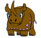Dibujo Rinoceronte pintado por juanmanuel