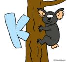 Dibujo Koala pintado por carlotaescandell