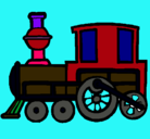 Dibujo Tren pintado por julian