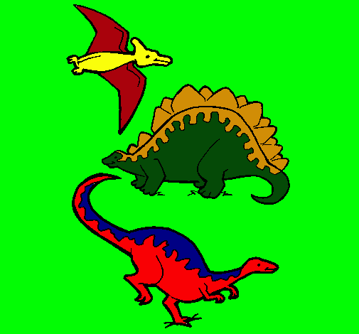 Tres clases de dinosaurios