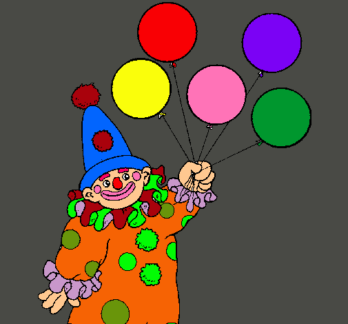 Payaso con globos