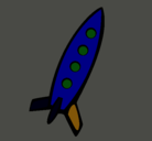 Dibujo Cohete II pintado por carlangas