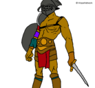 Dibujo Gladiador pintado por drakkomoon