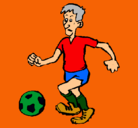Dibujo Jugador de fútbol pintado por bersa
