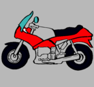 Dibujo Motocicleta pintado por CRIS
