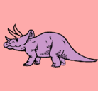 Dibujo Triceratops pintado por gabi