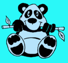 Dibujo Oso panda pintado por MARIO2
