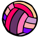 Dibujo Pelota de voleibol pintado por ruth