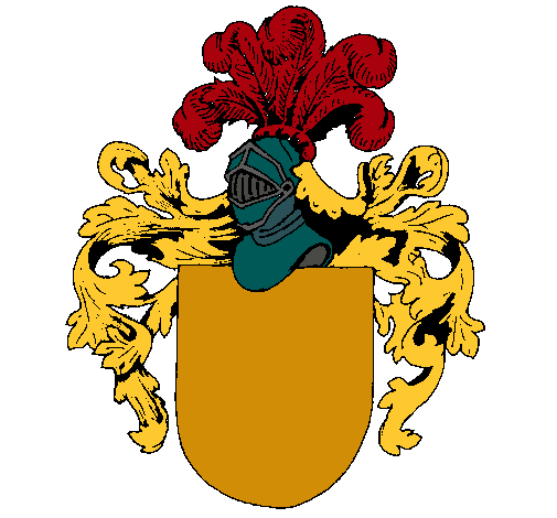 Escudo de armas y casco