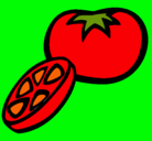 Dibujo Tomate pintado por ale