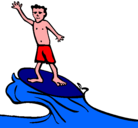 Dibujo Surfista pintado por matiasvr