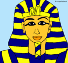 Dibujo Tutankamon pintado por diego