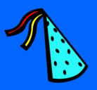Dibujo Sombrero de cumpleaños pintado por danielheras