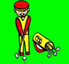 Dibujo Jugador de golf II pintado por brayam