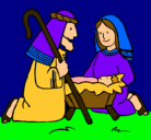 Dibujo Adoran al niño Jesús pintado por gabrielacarpio