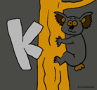 Dibujo Koala pintado por itzel