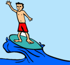 Dibujo Surfista pintado por juan