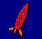 Dibujo Cohete II pintado por manel