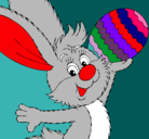 Dibujo Conejo y huevo de pascua II pintado por josefa