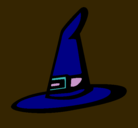 Dibujo Sombrero de bruja pintado por alvarleivaalemany