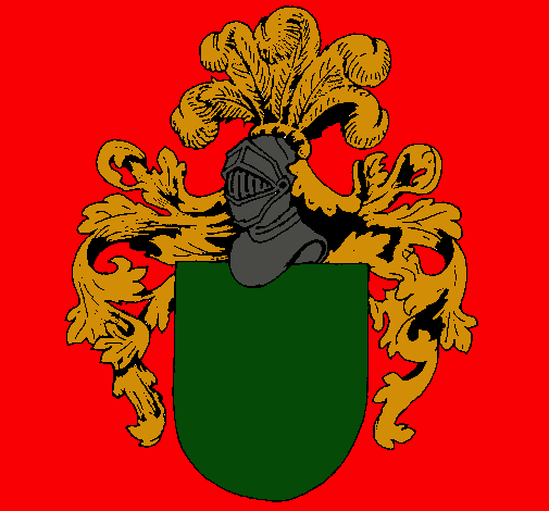 Escudo de armas y casco