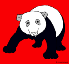 Dibujo Oso panda pintado por oso