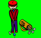 Dibujo Jugador de golf II pintado por andrea