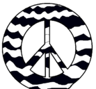 Dibujo Símbolo de la paz pintado por vane