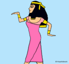 Dibujo Bailarina egipcia  pintado por vicky
