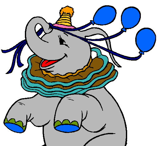 Elefante con 3 globos