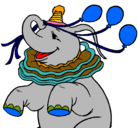 Dibujo Elefante con 3 globos pintado por ajjkkjjjjjjjjjjjjjjntonio