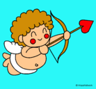 Dibujo Cupido pintado por isabella