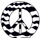 Dibujo Símbolo de la paz pintado por vane