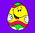 Dibujo Huevo de pascua feliz pintado por SmP