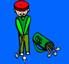 Dibujo Jugador de golf II pintado por jack
