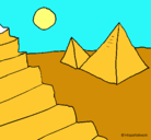 Dibujo Pirámides pintado por nico