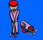Dibujo Jugador de golf II pintado por alexandramaria