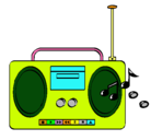 Dibujo Radio cassette 2 pintado por ari55